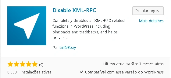 Plugin para desativar o Xmlrpc.php no Wordpress